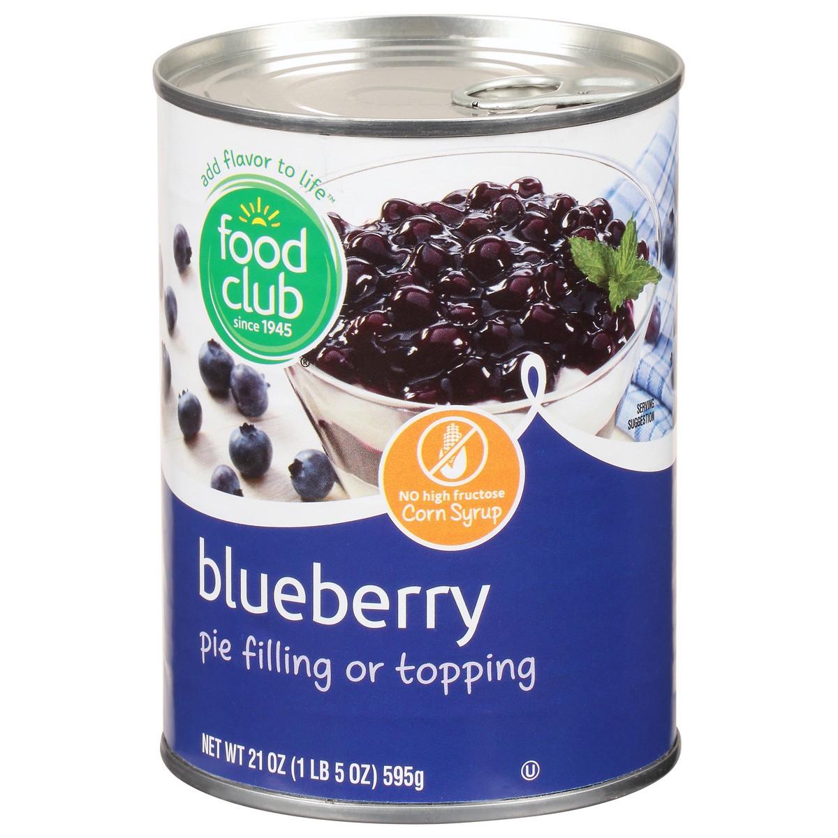 slide 11 of 11, Food Club Pie Filling Or Topping - Blueberry, 21 oz