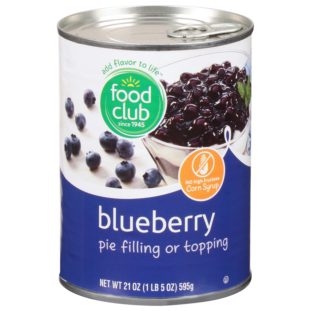 slide 1 of 11, Food Club Pie Filling Or Topping - Blueberry, 21 oz