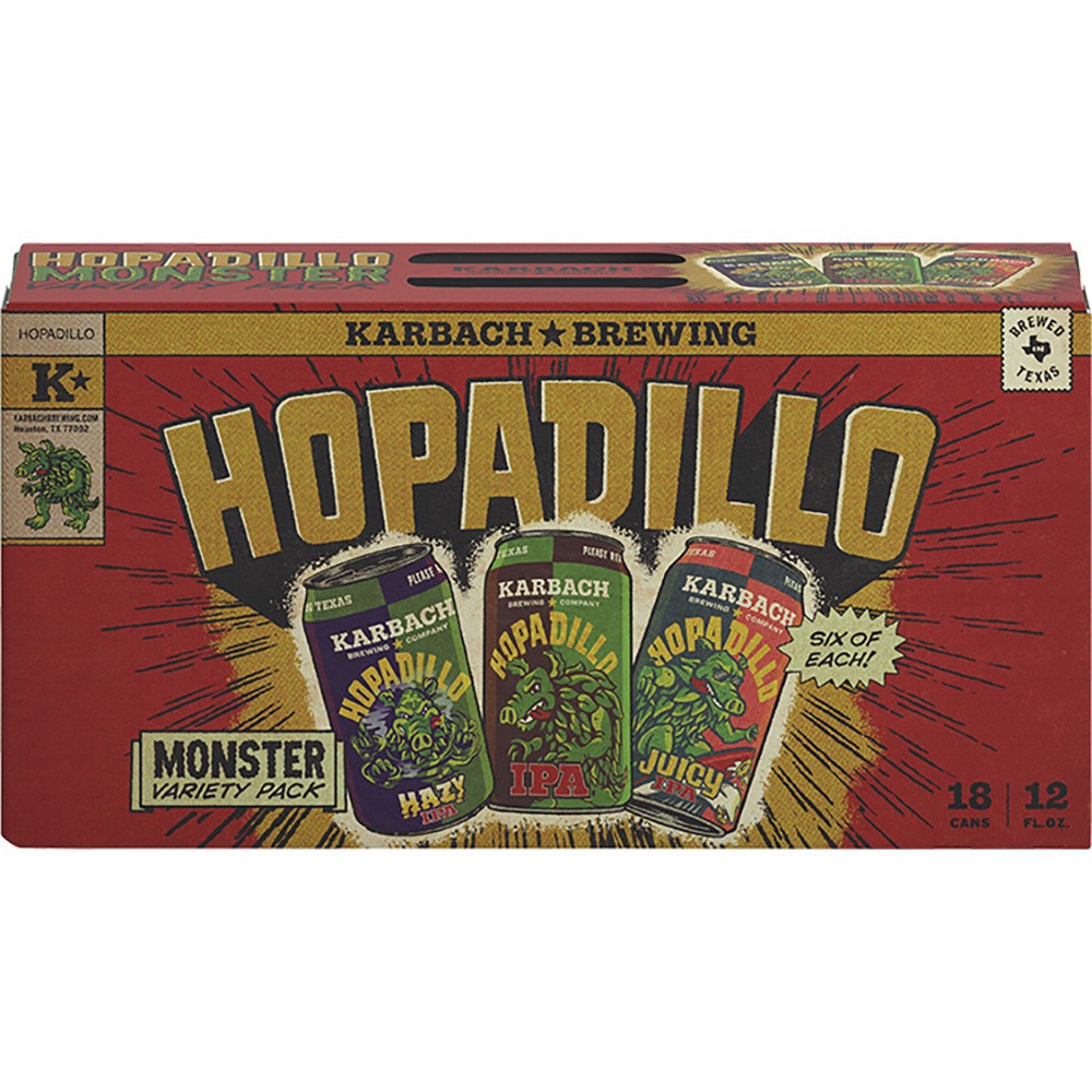slide 1 of 1, Karbach Hopadillo Monster Variety Pack, 18 ct; 12 oz