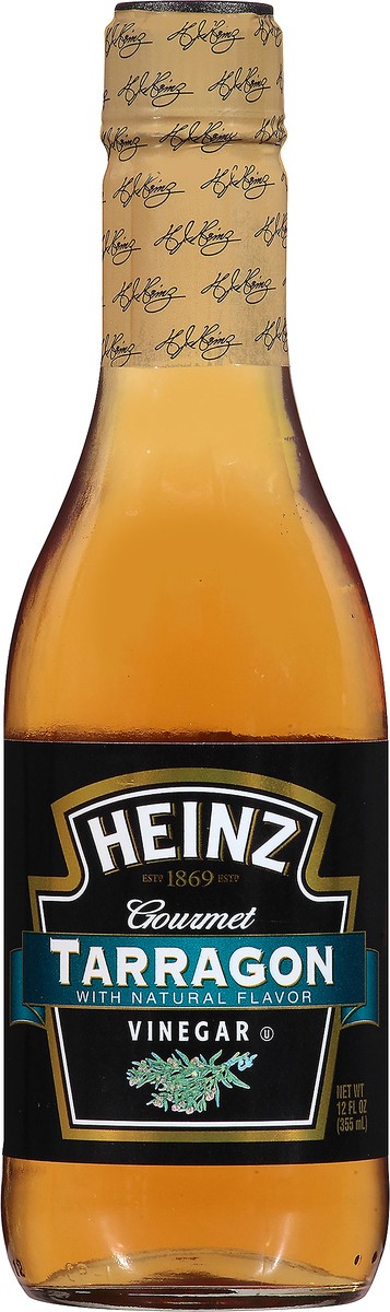 slide 1 of 7, Heinz Gourmet Naturally Flavored Tarragon Vinegar, 12 fl oz Bottle, 12 fl oz