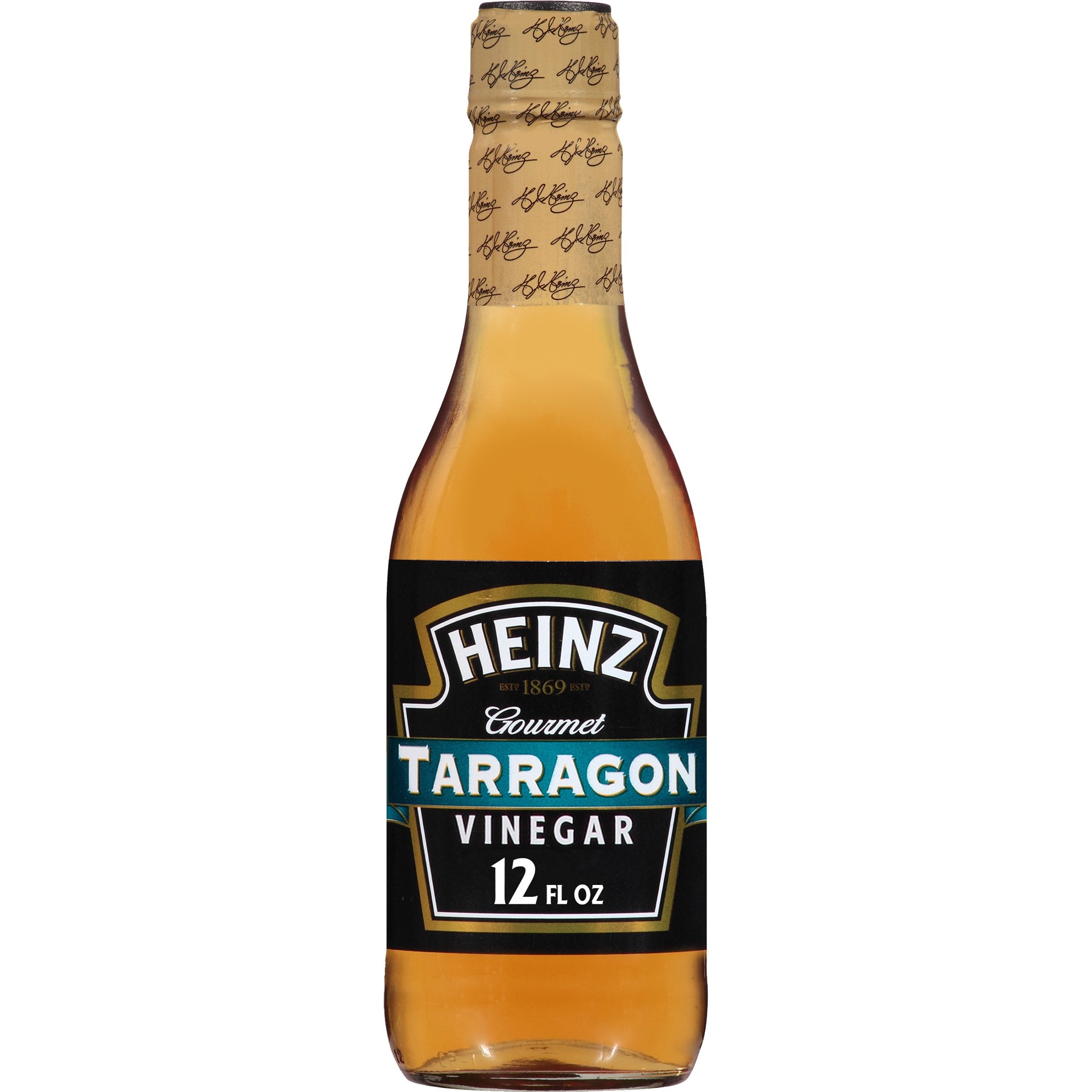 slide 1 of 7, Heinz Gourmet Naturally Flavored Tarragon Vinegar, 12 fl oz Bottle, 12 fl oz