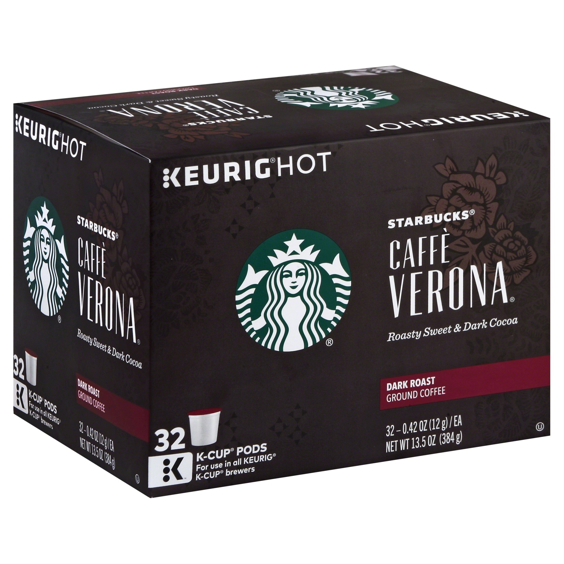 slide 1 of 7, Starbucks Caff Verona K-Cup Pods - 32 ct, 32 ct