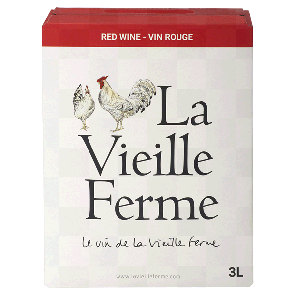 slide 1 of 1, La Vieille Ferme Vieille Ferme Ventoux Rouge Box, 3 liter