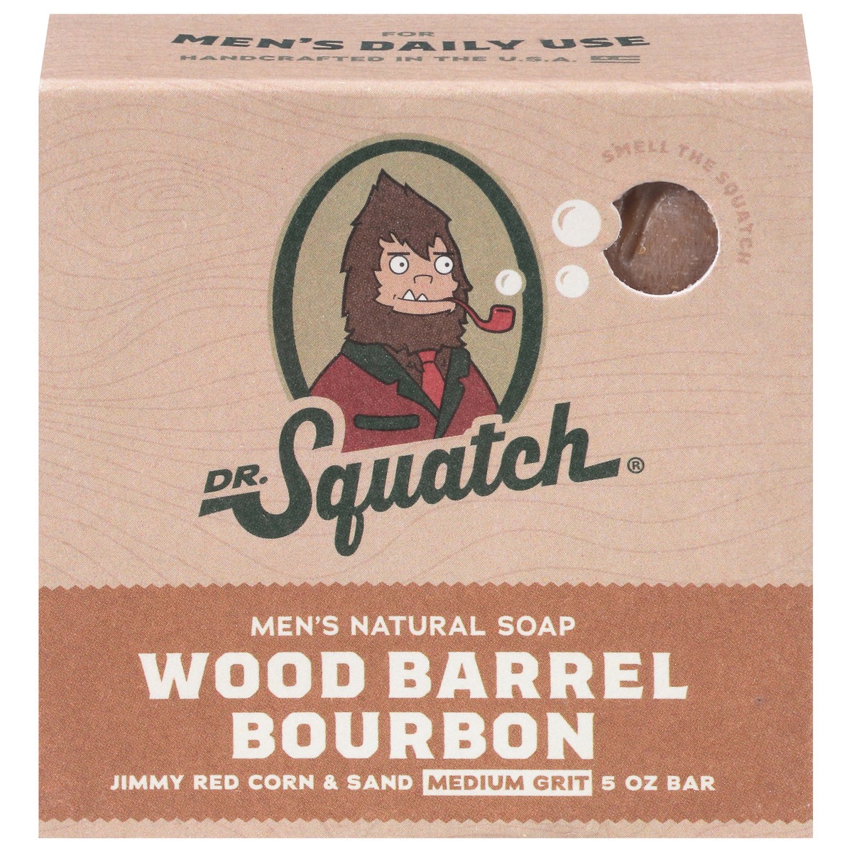 slide 1 of 6, Dr. Squatch Wood Barrel Bourbon Men's Natural Soap 5 oz, 5 oz