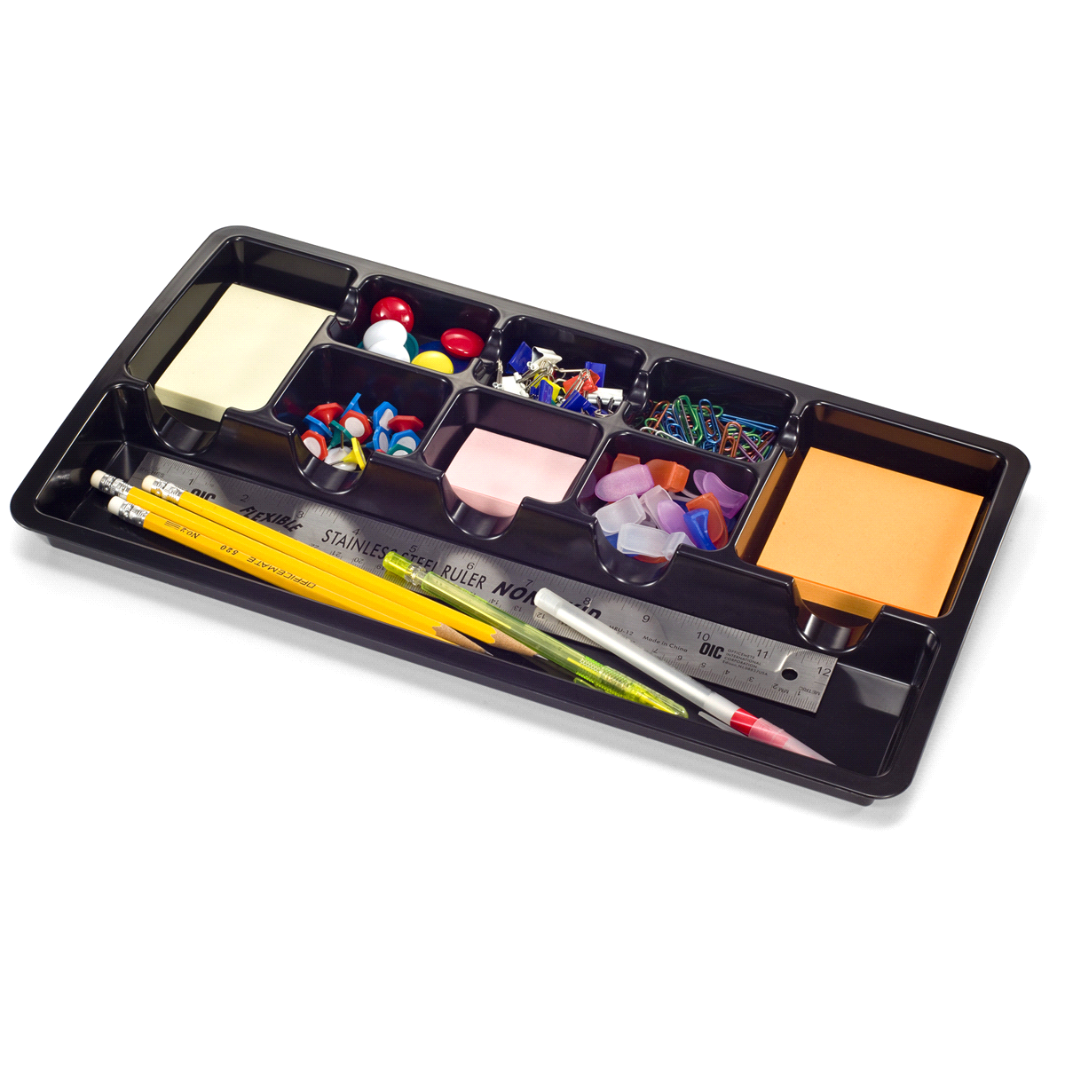 slide 1 of 1, OfficeMate Achieva Black Drawer Tray Recycled, 1 ct