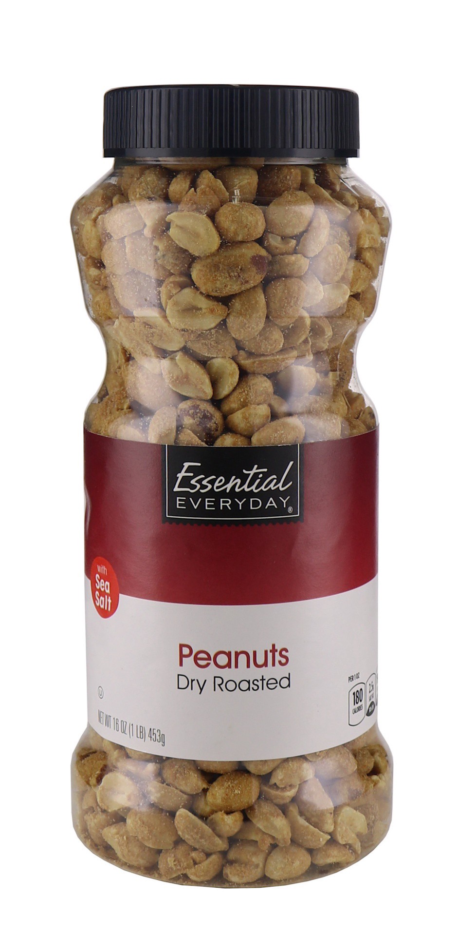 slide 1 of 1, Essential Everyday Dry Roasted Peanuts, 16 oz