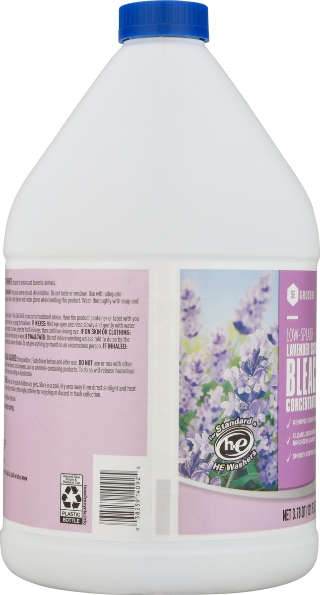 slide 3 of 9, Se Grocers Low Splsh Bleach Lavender, 121 oz