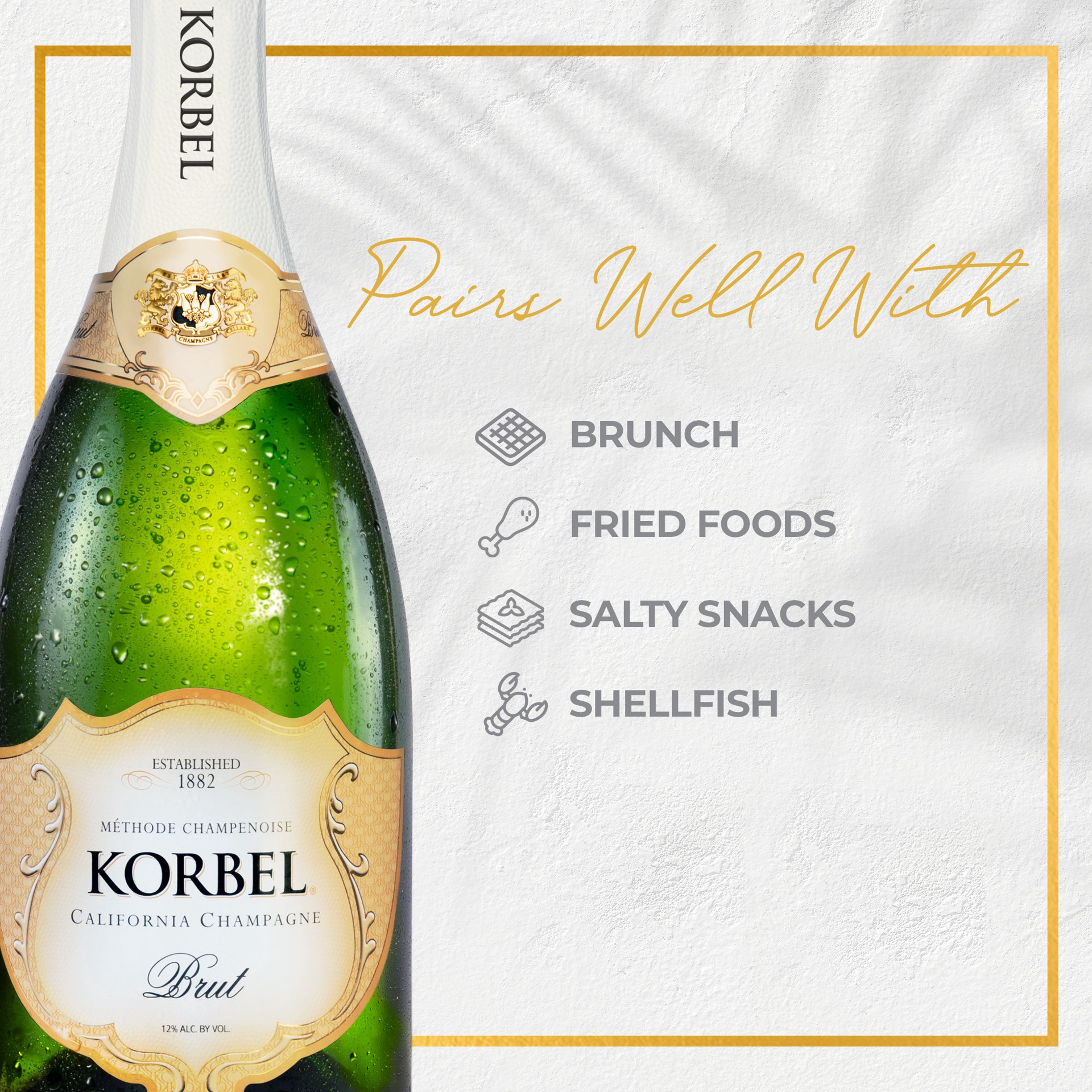 slide 8 of 9, Korbel Brut California Champagne Sparkling Wine, 187 mL Bottle 4-pk, 24 Proof, 748 mL