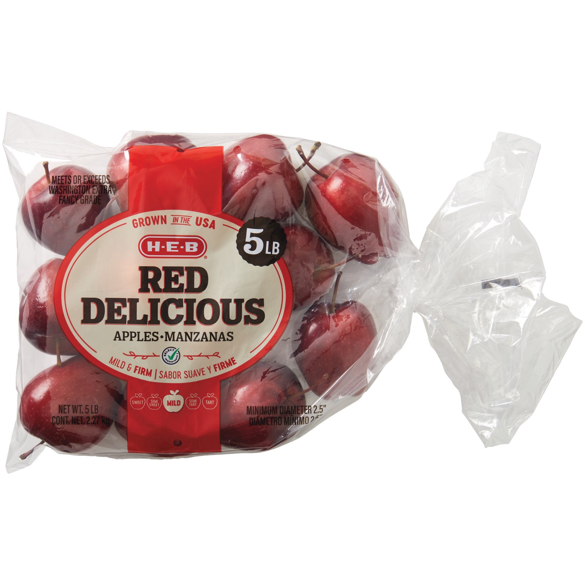 slide 1 of 1, H-E-B Fresh Red Delicious Apples, 5 lb