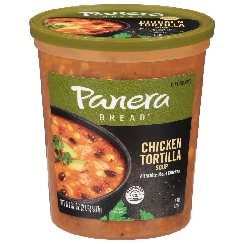 slide 1 of 6, Panera Bread Chicken Tortilla Soup, 32 OZ Soup Cup (Gluten Free), 32 oz