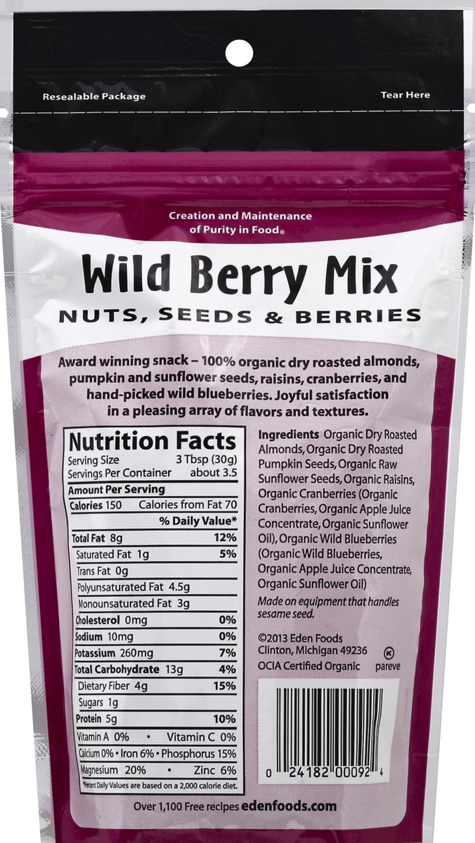 slide 3 of 3, Eden Foods Organic Wild Berry Mix, 4 oz