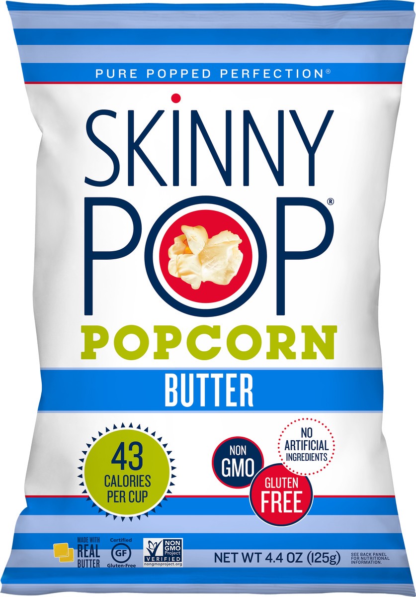 slide 4 of 6, SkinnyPop Butter Popcorn 4.4 oz, 4.4 oz