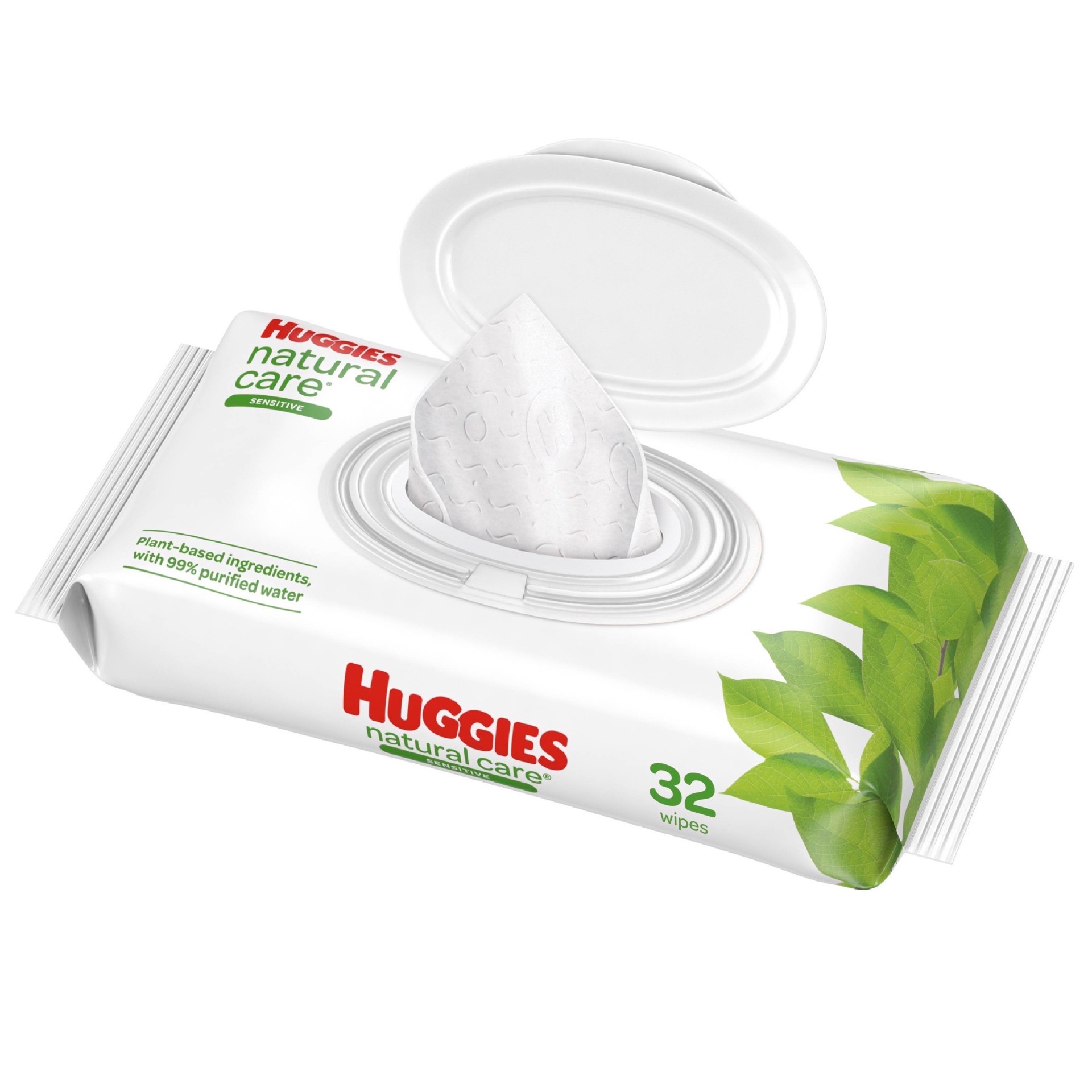 slide 1 of 3, Huggies Natural Care Baby Wipes, 32 ct