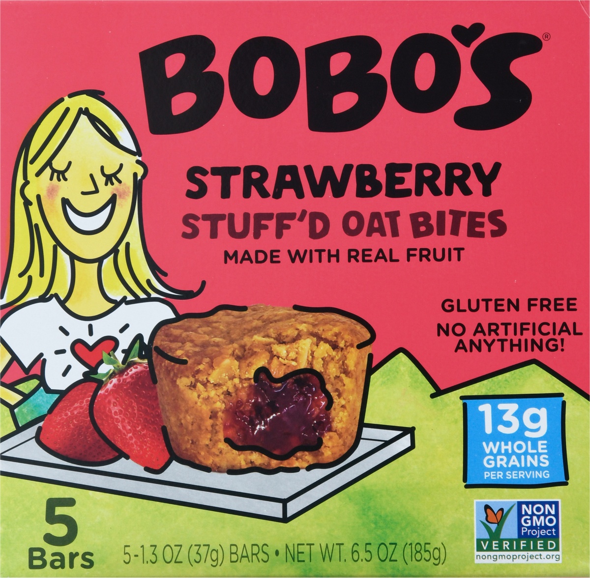 slide 9 of 11, Bobo's Stuffed Bites Strawberry, 1 ct