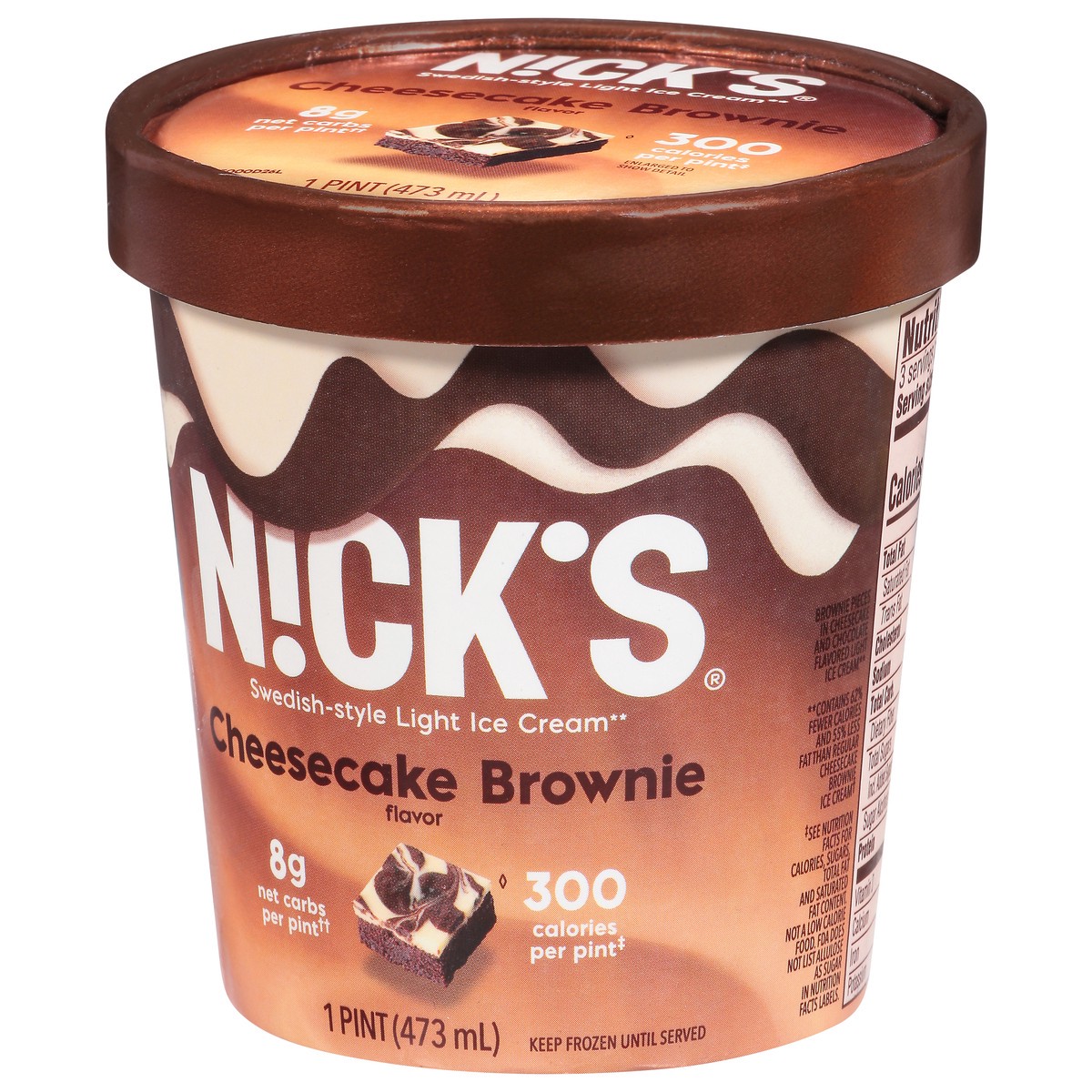 slide 12 of 14, Nick's Cheesecake Brownie, 1 pt