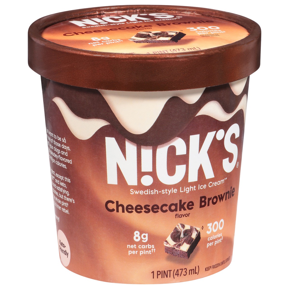 slide 9 of 14, Nick's Cheesecake Brownie, 1 pt