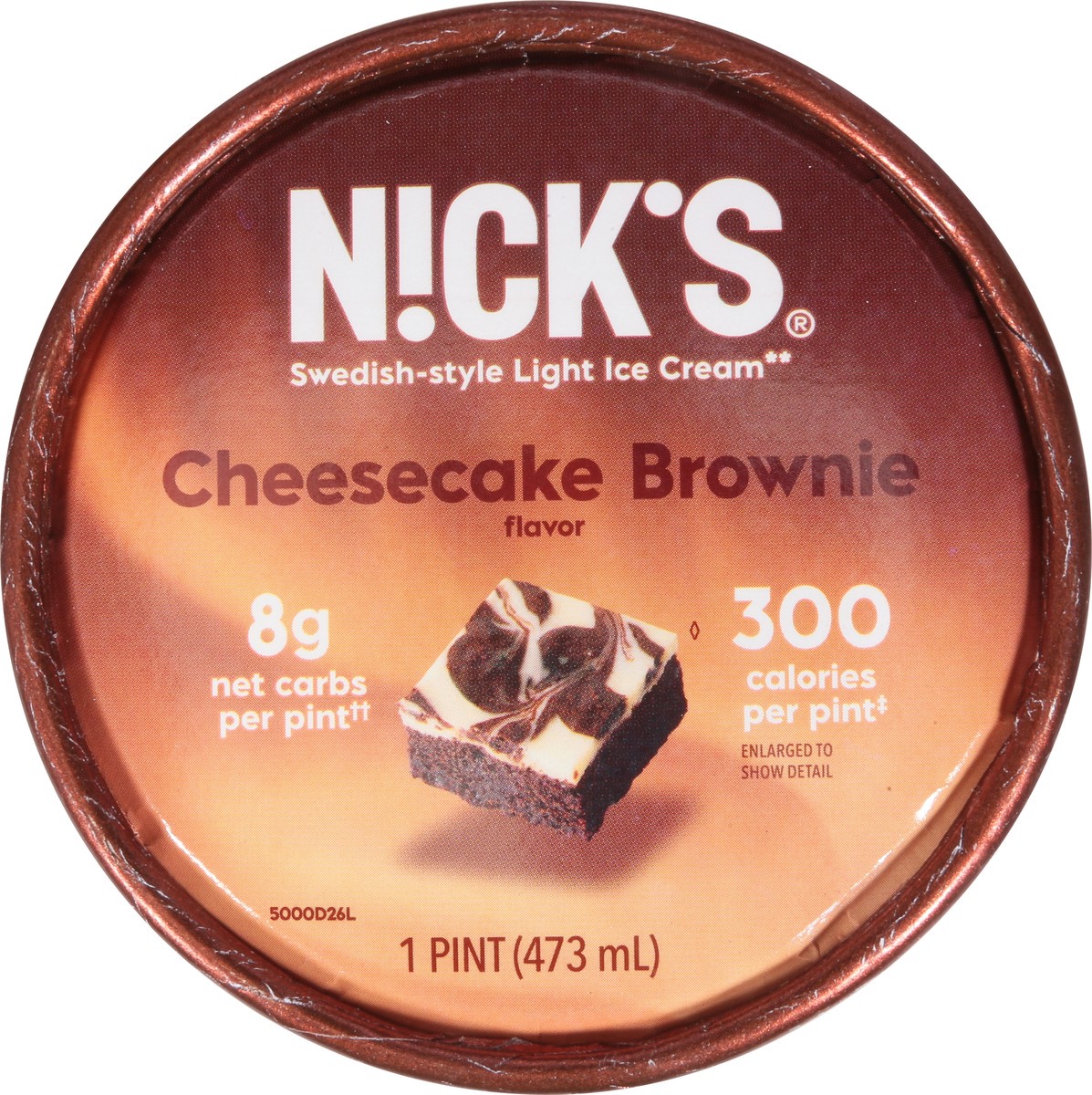 slide 8 of 14, Nick's Cheesecake Brownie, 1 pt