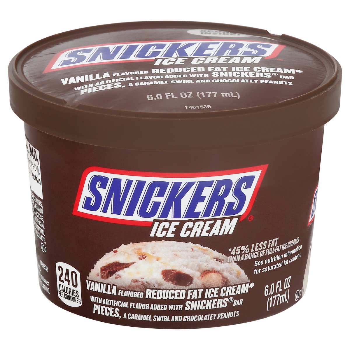 slide 11 of 11, Snickers Ice Cream Cup, 6 fl oz