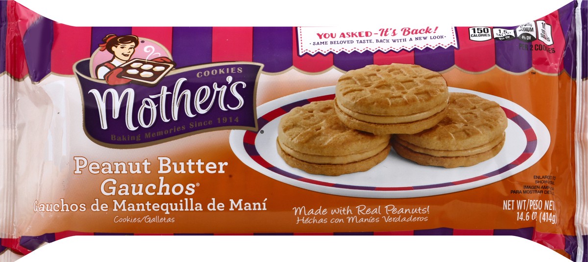 slide 2 of 12, Mothers Peanut Butter Cookies 14.6 oz, 14.6 oz