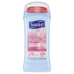 Suave Powder Anti-Staining 48-Hour Antiperspirant & Deodorant Stick - 2.6oz