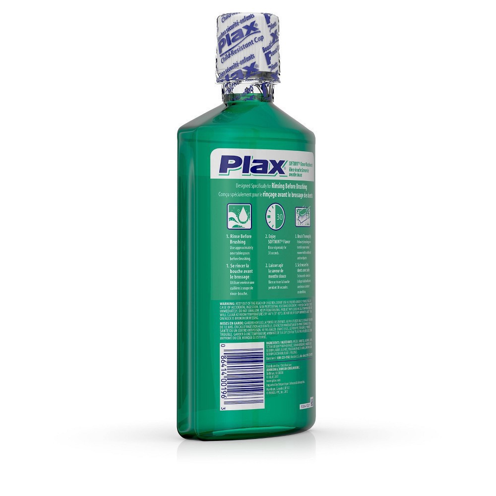 slide 5 of 15, Plax Advanced Formula Plaque Loosening Rinse, Soft Mint, 24 fl oz