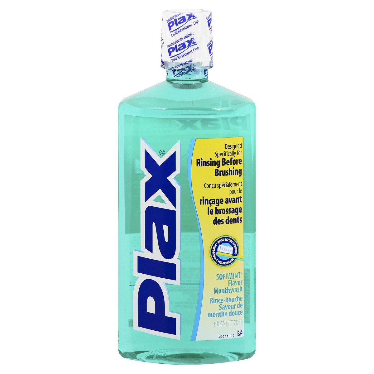 slide 1 of 15, Plax Advanced Formula Plaque Loosening Rinse, Soft Mint, 24 fl oz