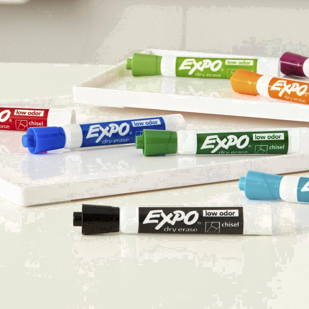 slide 109 of 112, Expo Low Odor Ink Dry Erase Markers - Black, 4 ct