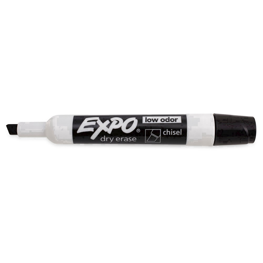 slide 100 of 112, Expo Low Odor Ink Dry Erase Markers - Black, 4 ct