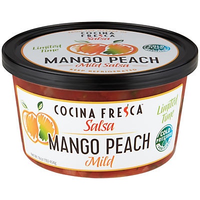 slide 1 of 1, Cocina Fresca Mild Salsa Peach Mango, 16 oz