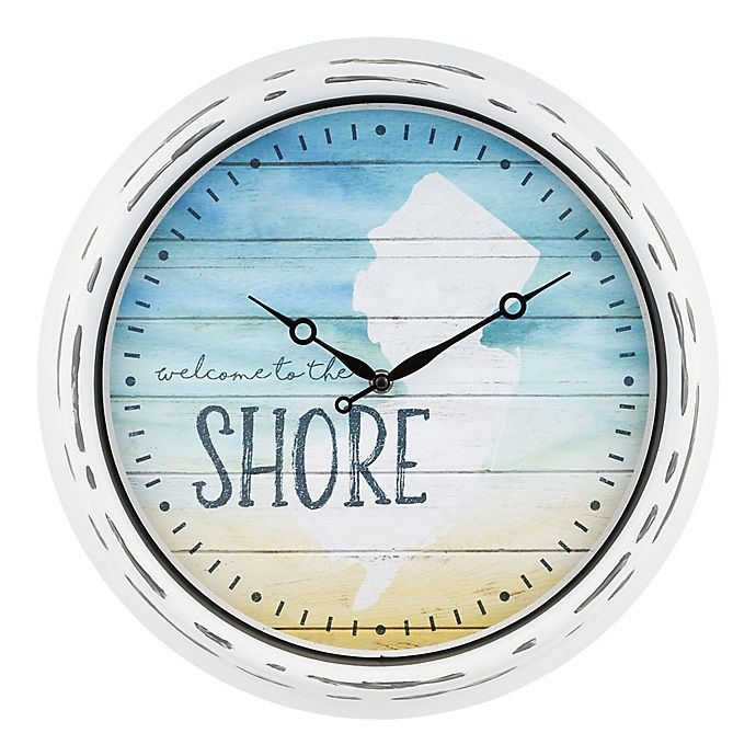 slide 1 of 5, La Crosse Technology La Crosse Clock Jersey Shore Indoor/Outdoor Wall Clock, 1 ct