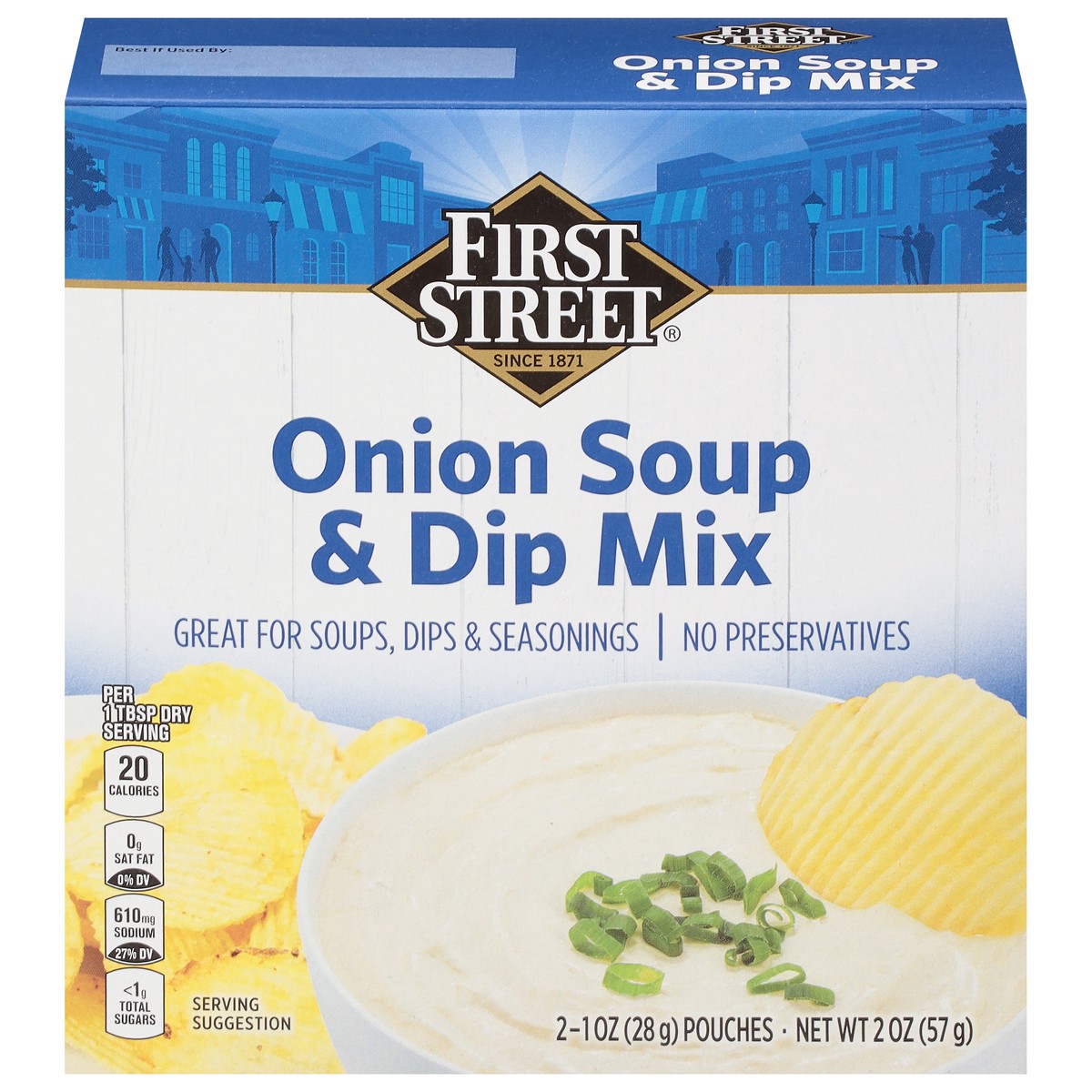 slide 3 of 4, First Street Onion Soup & Dip Mix, 2 ct