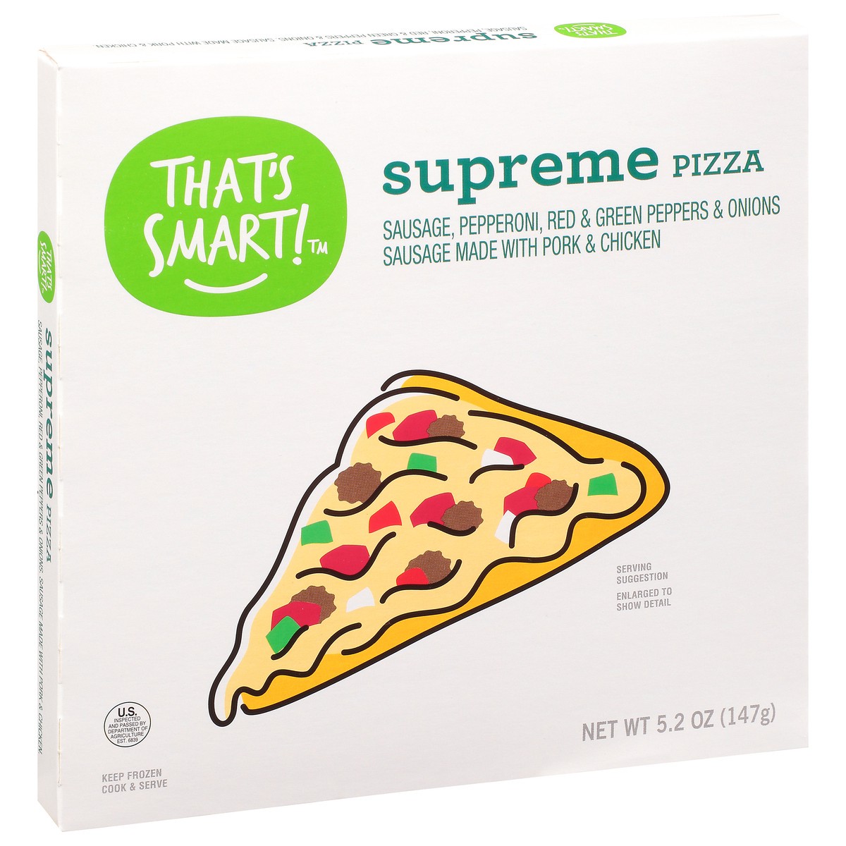slide 5 of 9, That's Smart! Supreme Pizza 5.2 oz, 5.2 oz