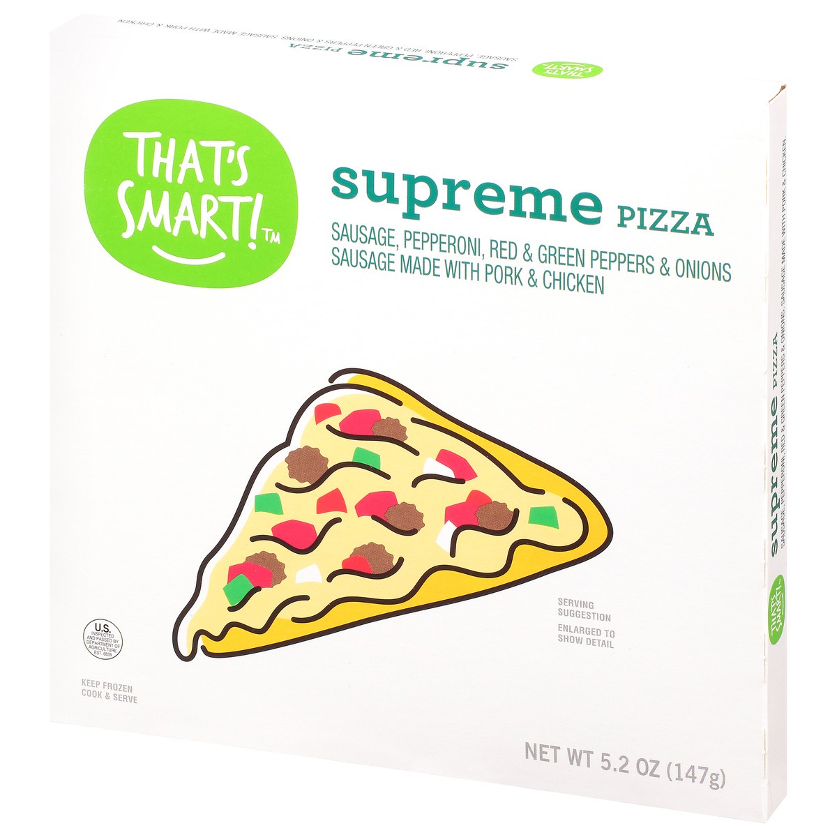 slide 3 of 9, That's Smart! Supreme Pizza 5.2 oz, 5.2 oz