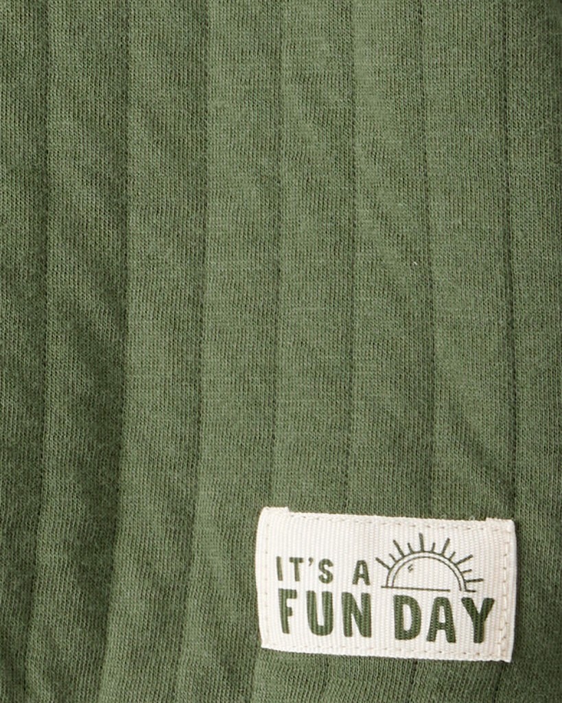 slide 2 of 2, Carter's Carters Baby Boy 2-Piece Hooded Tee & Pant Set - Olive Olive 12M, 2 pc