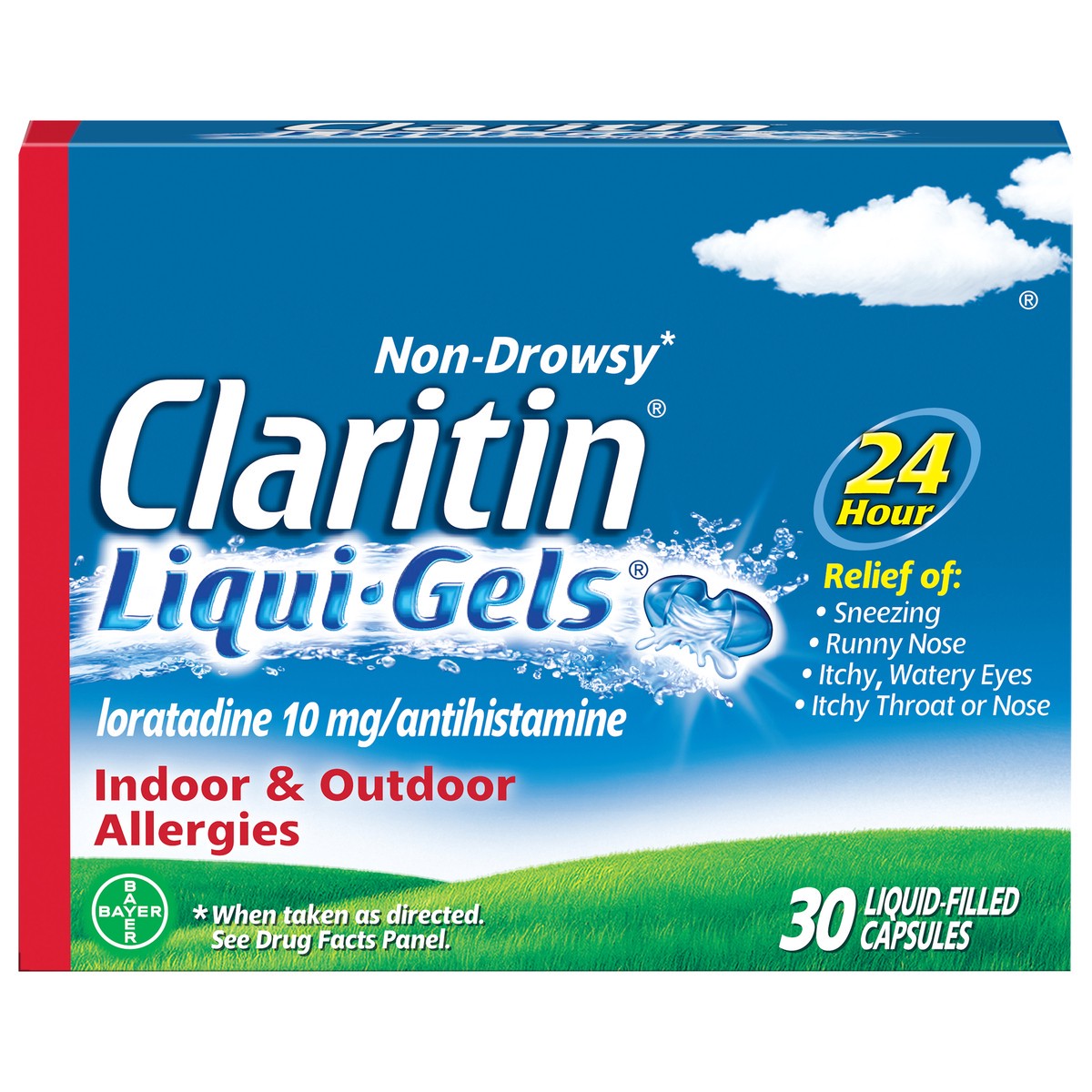 slide 1 of 1, Claritin Allergy Liqui-gels, 30 ct