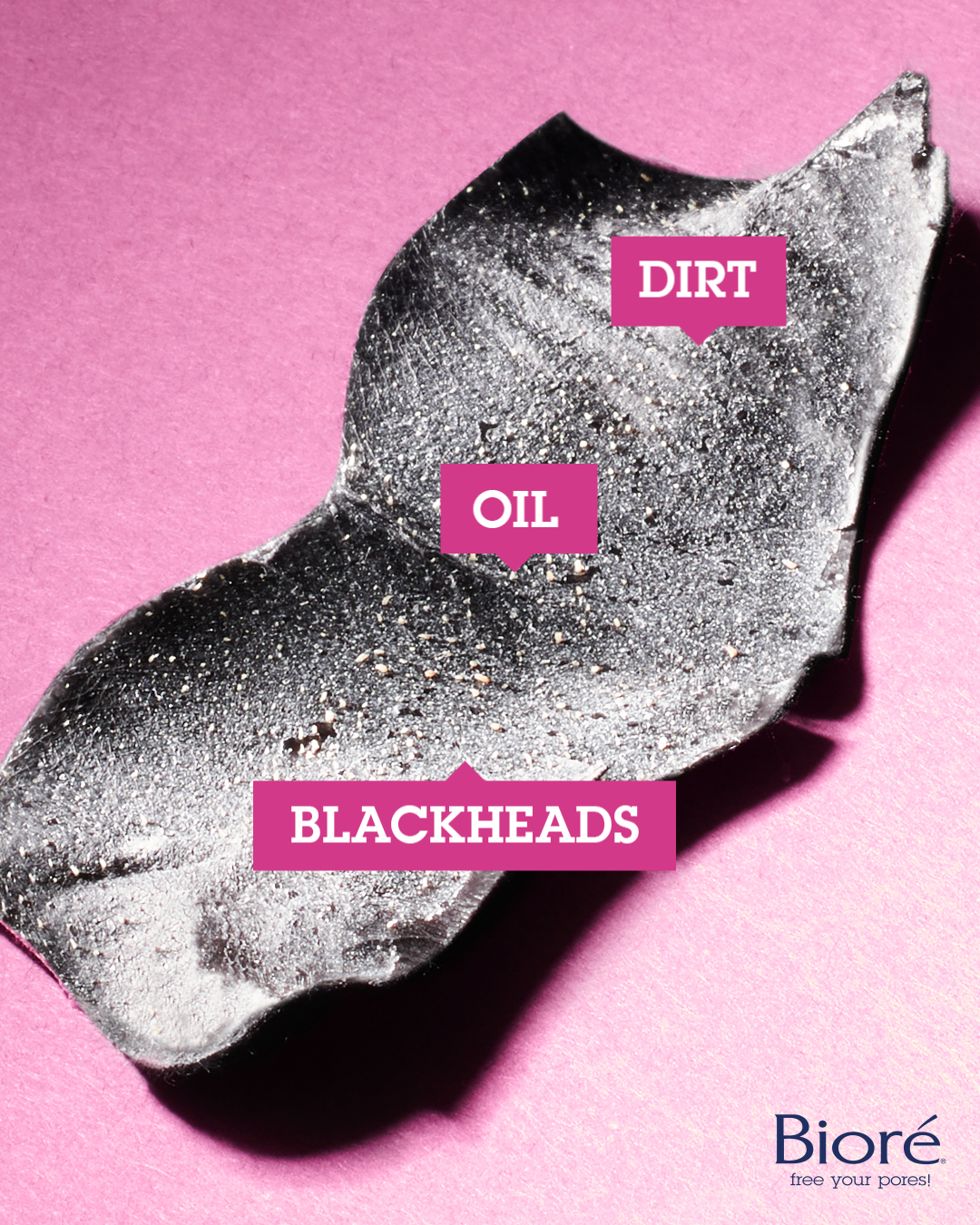 slide 2 of 4, Biore Charcoal, Deep Cleansing Pore Strips, Nose Strips for Blackhead Removal On Oily Skin, with Instant Blackhead Removal and Pore Unclogging, 4 Count, 4 ct