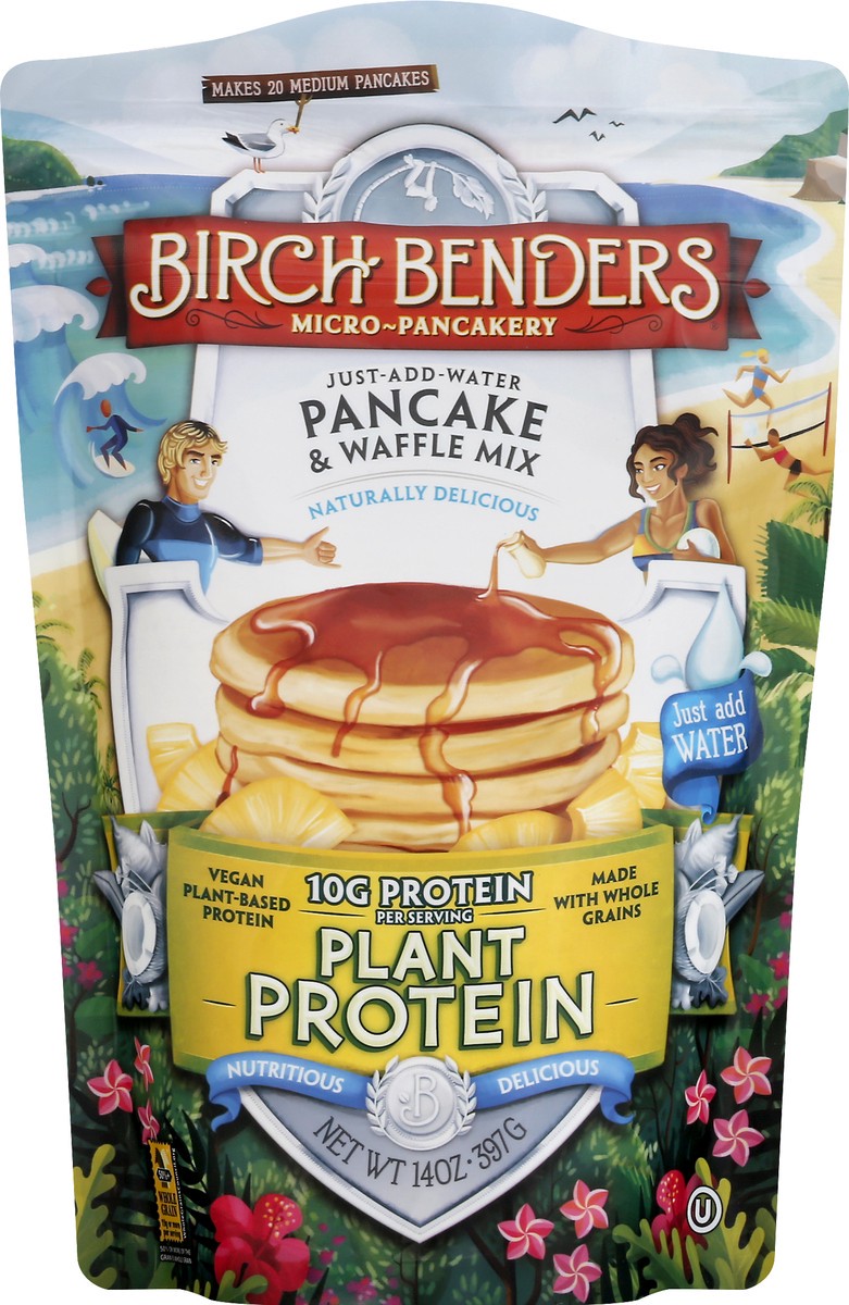 slide 5 of 12, Birch Benders Plant Protein Pancake & Waffle Mix 14 oz, 14 oz