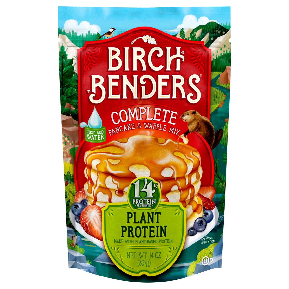 slide 1 of 12, Birch Benders Plant Protein Pancake & Waffle Mix\, 14oz, 14 oz