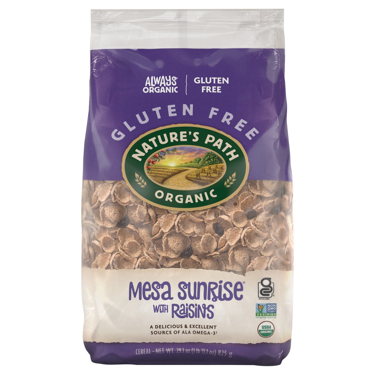 slide 1 of 6, Nature's Path Organic Mesa Sunrise With Raisins Cold Cereal 29oz EcoPac Bag, 29.1 oz