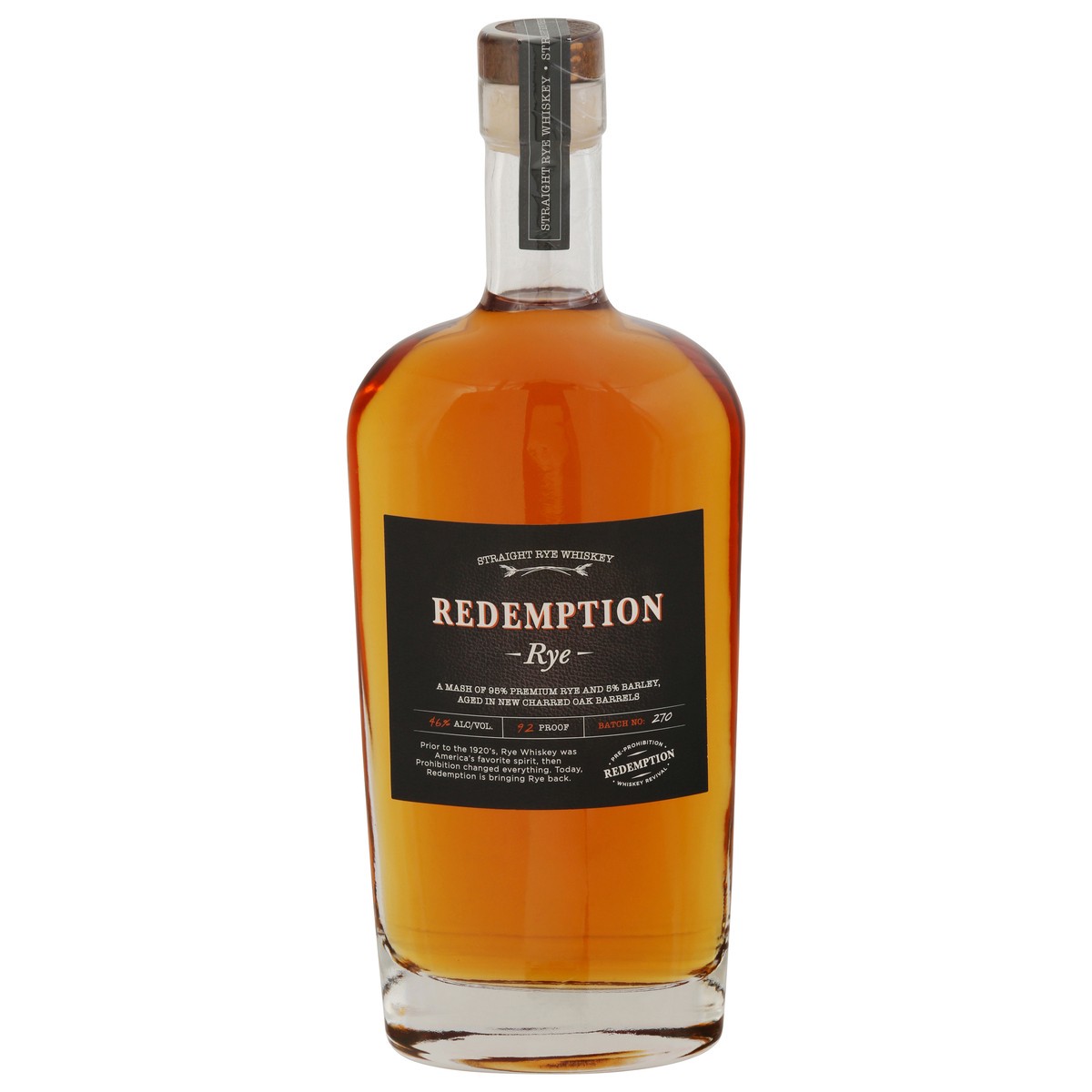 slide 1 of 1, Redemption Rye Whiskey 750 ml, 750 ml