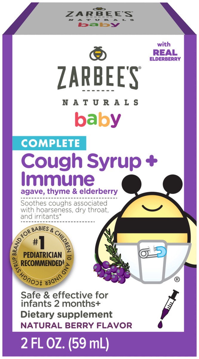 slide 1 of 9, Zarbee's Naturals Cough Syrup, 2 fl oz