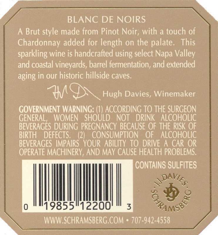 slide 9 of 10, Schramsberg Vineyards Vineyards Blanc de Noirs Brut North Coast, 750 ml