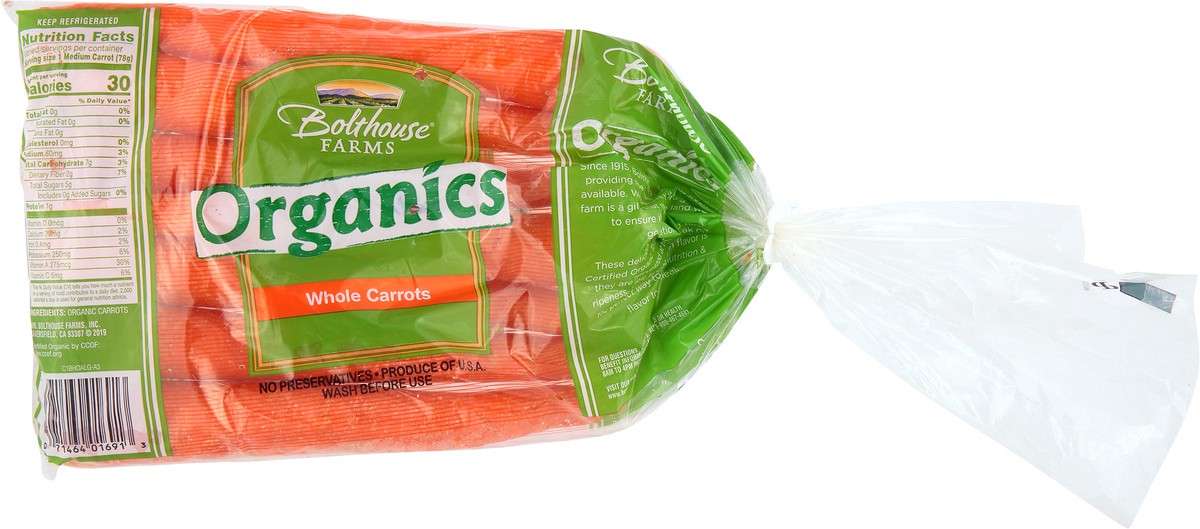 slide 3 of 12, Bolthouse Farms Organics Whole Carrots 1 lb, 1 lb