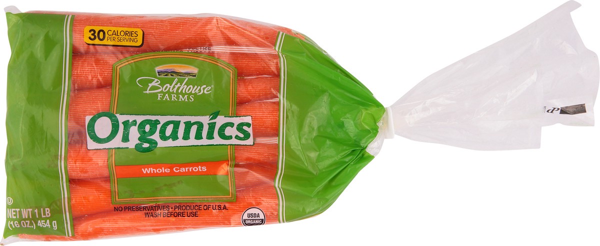 slide 6 of 12, Bolthouse Farms Organics Whole Carrots 1 lb, 1 lb