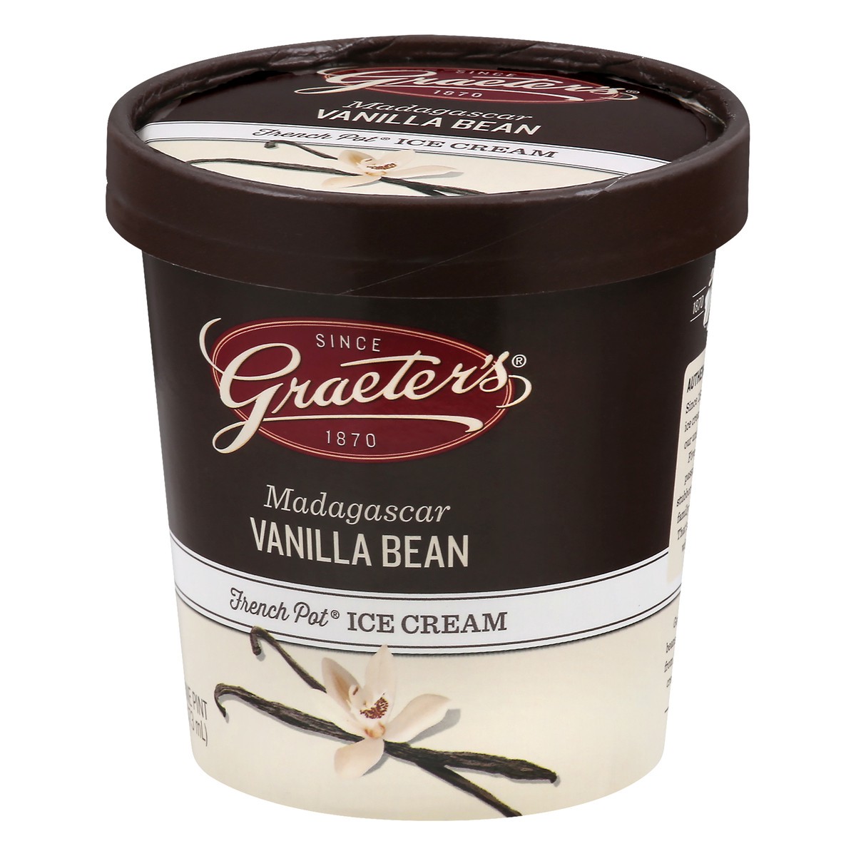 slide 8 of 9, Graeter's Madagascar Vanilla Bean Ice Cream, 19.2 oz