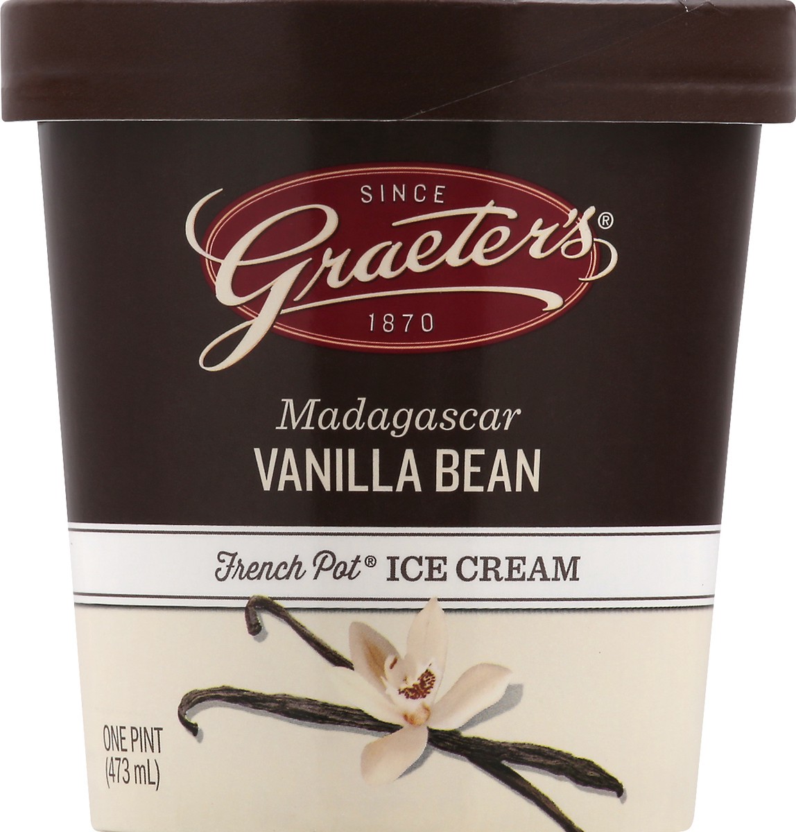 slide 1 of 9, Graeter's Madagascar Vanilla Bean Ice Cream, 19.2 oz