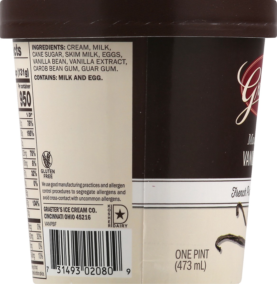 slide 7 of 9, Graeter's Madagascar Vanilla Bean Ice Cream, 19.2 oz