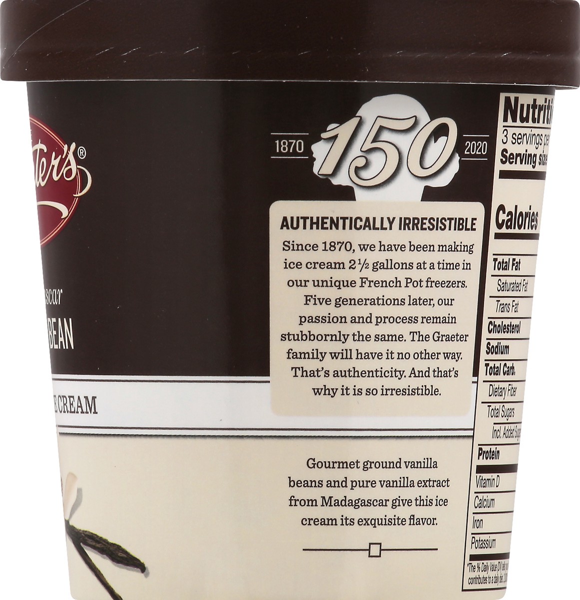 slide 5 of 9, Graeter's Madagascar Vanilla Bean Ice Cream, 19.2 oz