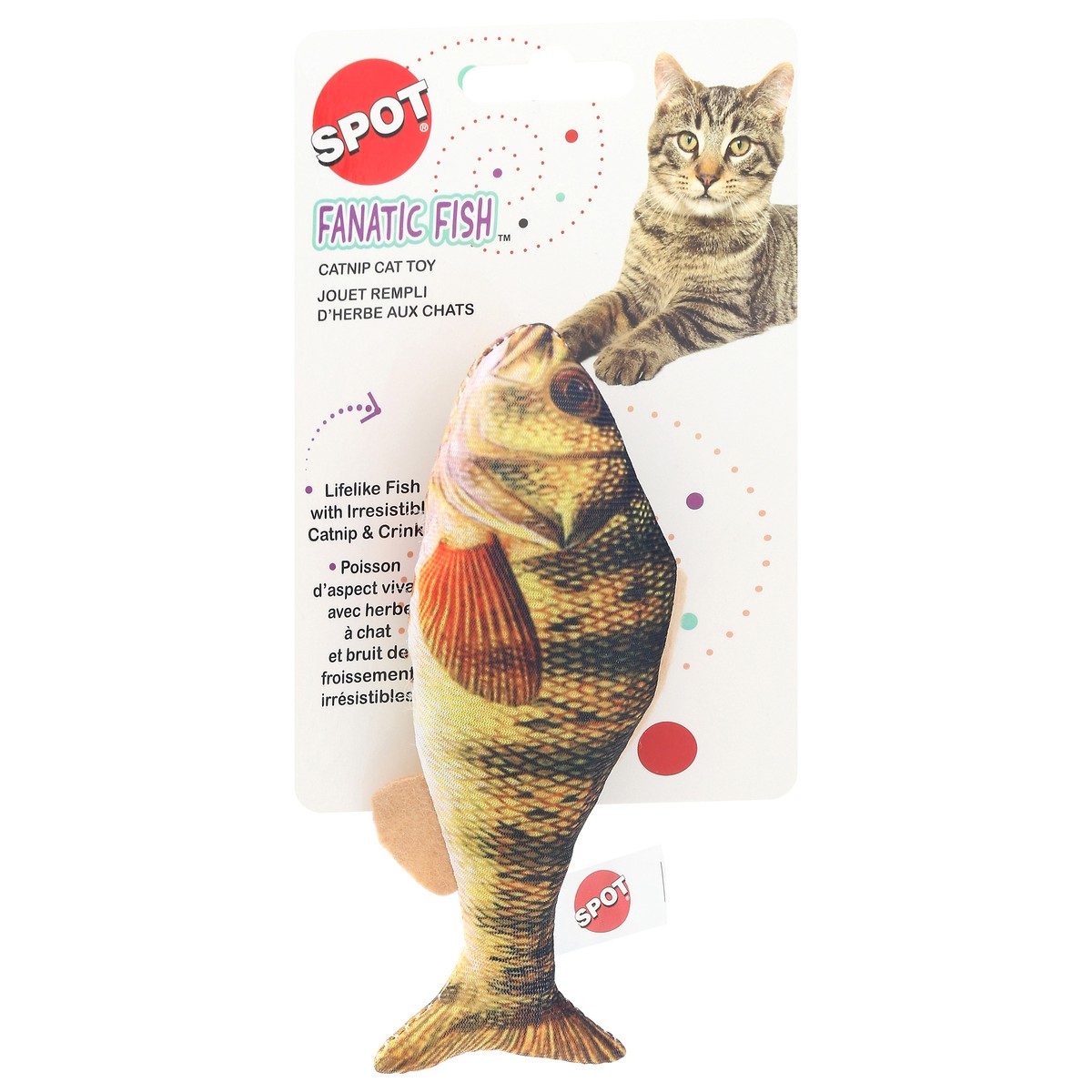 slide 5 of 12, SPOT Fanatic Fish Catnip Cat Toy 1 ea, 1 ct