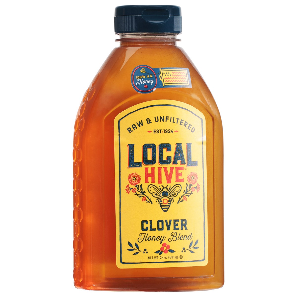 slide 3 of 9, Local Hive Honey Raw & Unfiltered Authentic Clover - 24 Oz, 24 oz